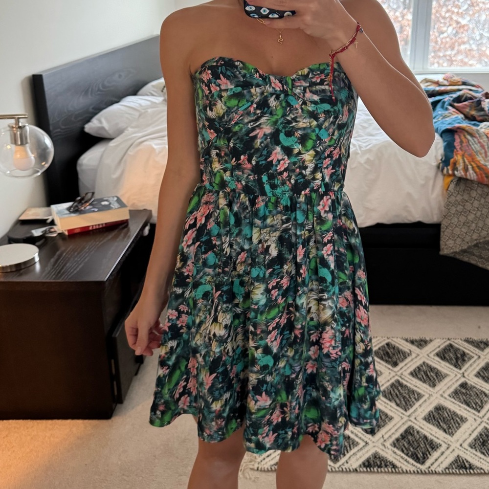 Zara strapless dress